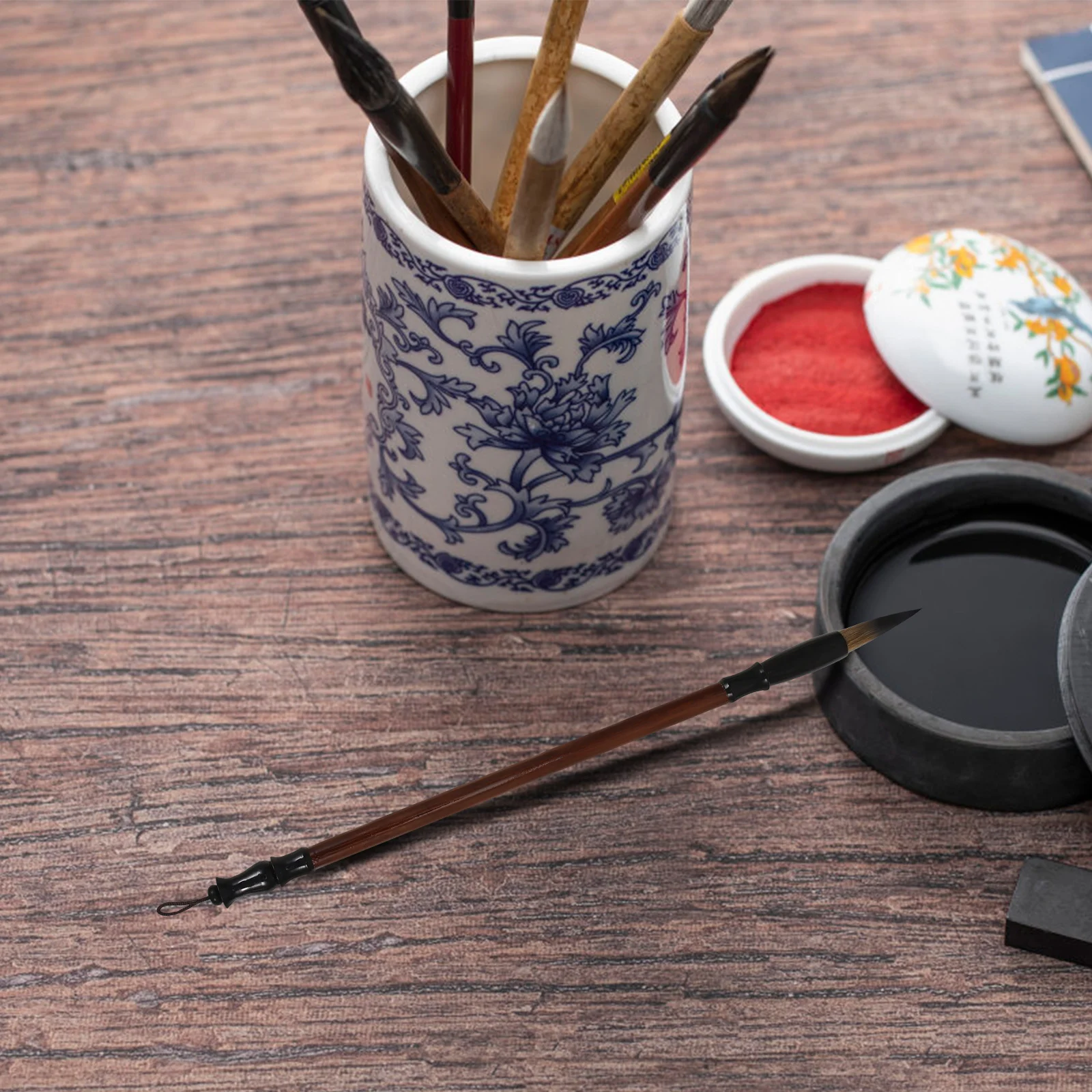 15Pcs Chinese Calligraphy Brush Set Chic Workmanship Fine Details Reasonable Price for Art Students Beginners Calligraphy Brush