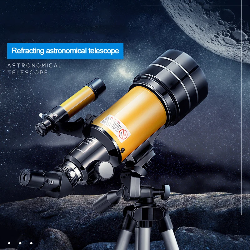 

150 Times Professional Astronomical Telescope Portable Tripod F30070/30070 with Finderscope Star View Moon Universe Observation