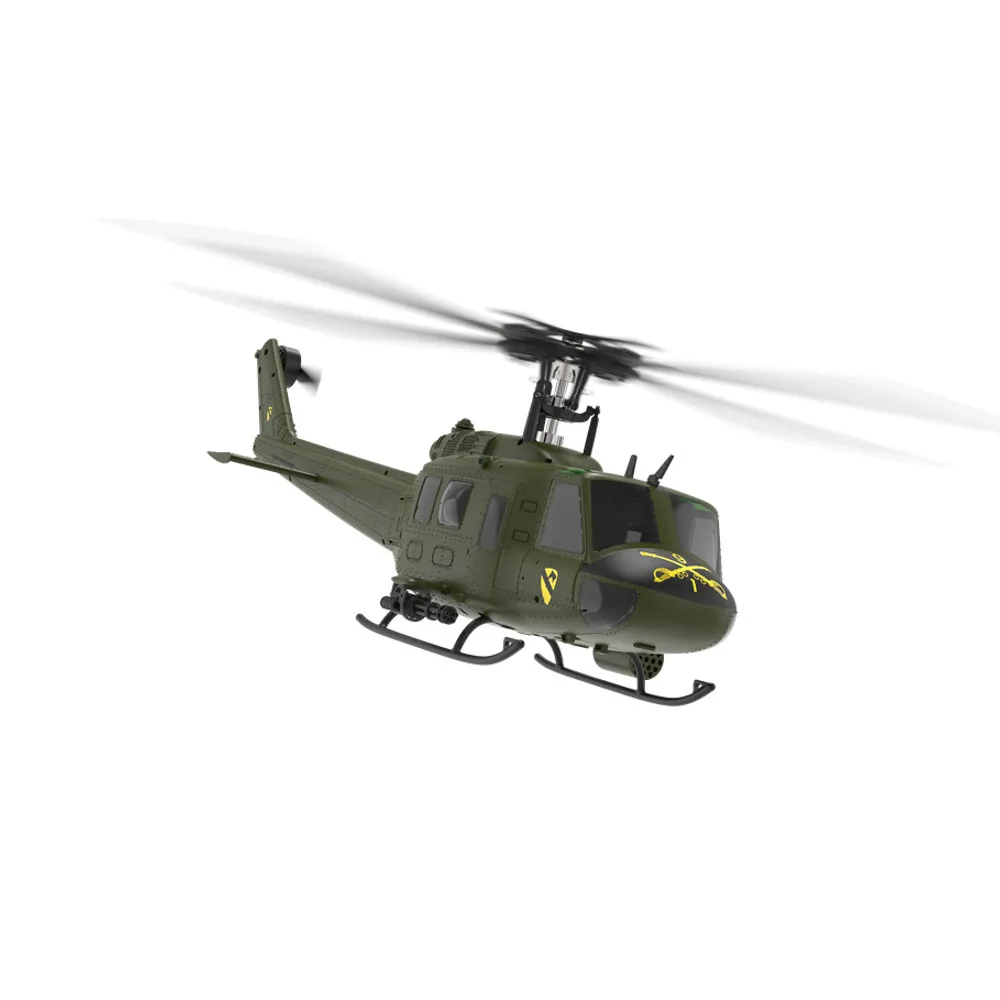 Eachine E190 1:34 UH-1 HUEY Scale 2.4G 6CH Altitude Hold Optical Flow Positioning Dual Brushless Motor RC Helicopter