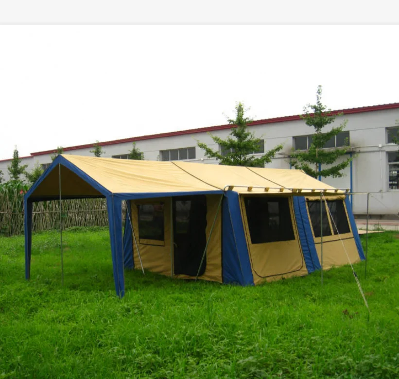 

Factory Direct Multi-Person Family Outdoor Camping Waterproof Four Season Canvas Cabin Tent