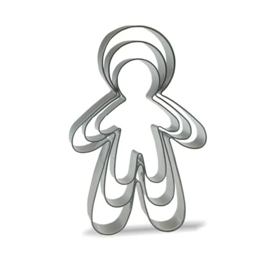 Ginger Man Ce Cutters - 5"4" 3" - 3 Piece - Stainless Steel