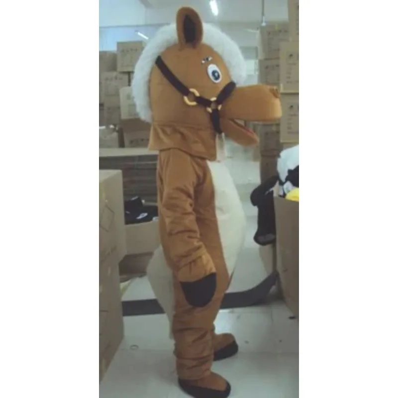 

New Professional Horse Mascot Costume Unisex Adult Size Fancy Dress Cartoon Character Cosply Adult Size Carnival Costume