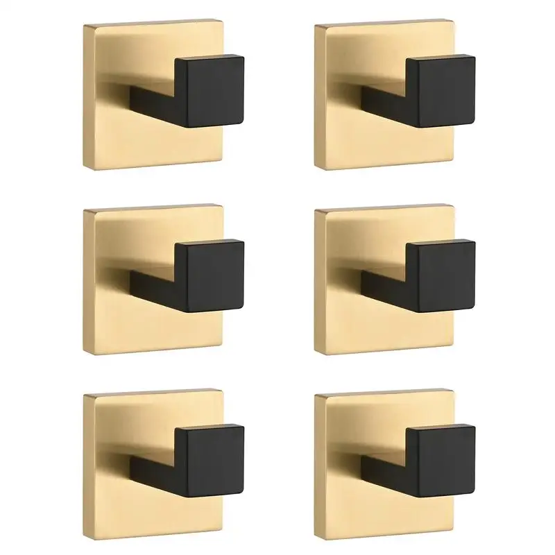 

Настенные крючки для полотенец и одежды из нержавеющей стали из 6 штук для использования в ванной комнате, спальне, кухне