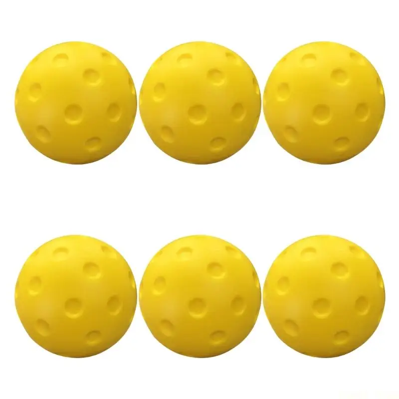 U2JB Courts Ball-Control Practice Pickleballs Set with Low-Noise Soft PU Balls