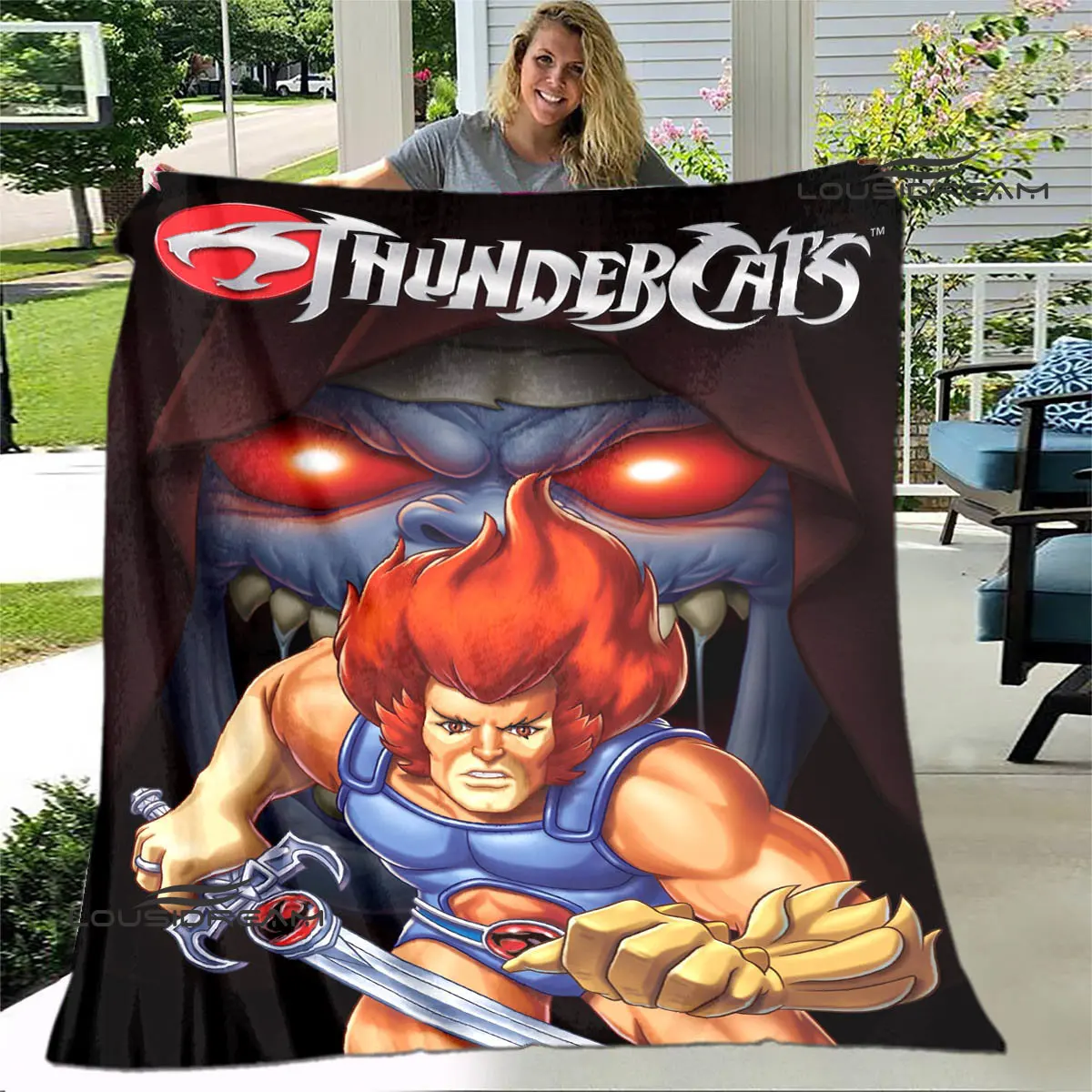 Thundercats anime printed blanket thin blanket Soft and comfortable blanket Home travel blanket bed linings birthday gift