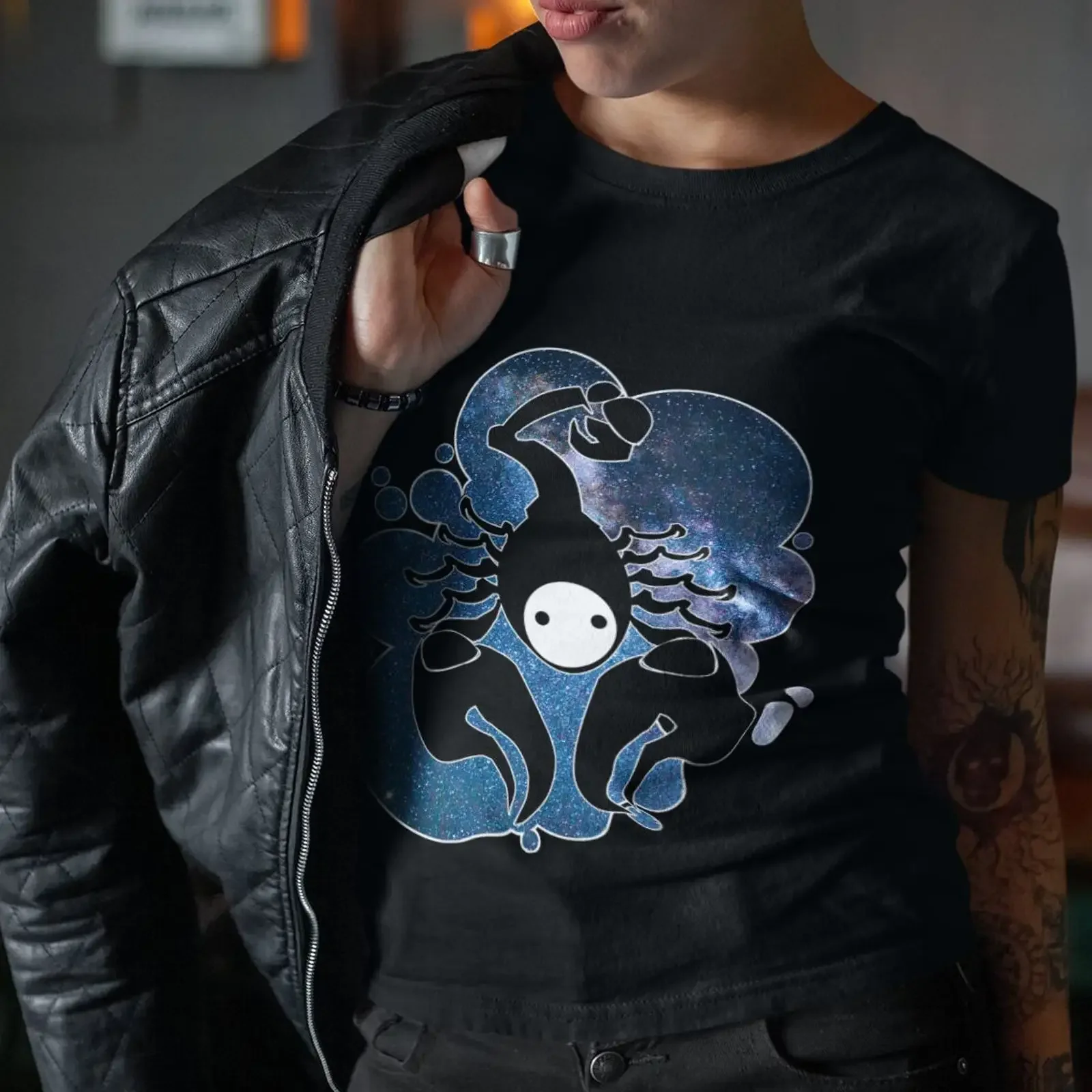 Scorpio Shadow Sign t Shirt Astrology Shadows Horoscope Spirits  vintage Washed Stretched fashion Top For Everyday Wear