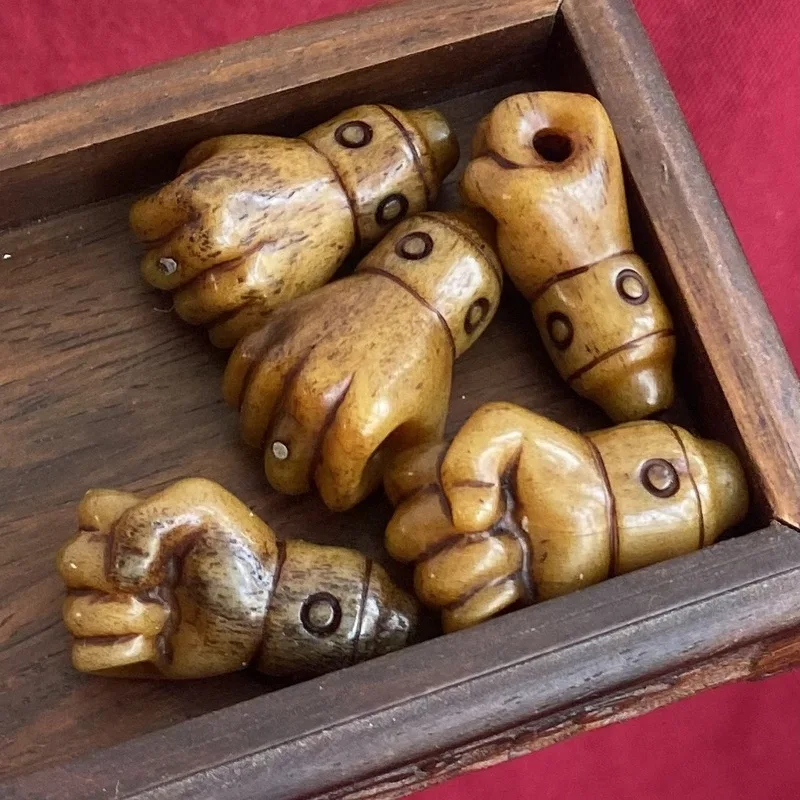 Antique-style Tibetan camel bone fittings and accessories for decorative items