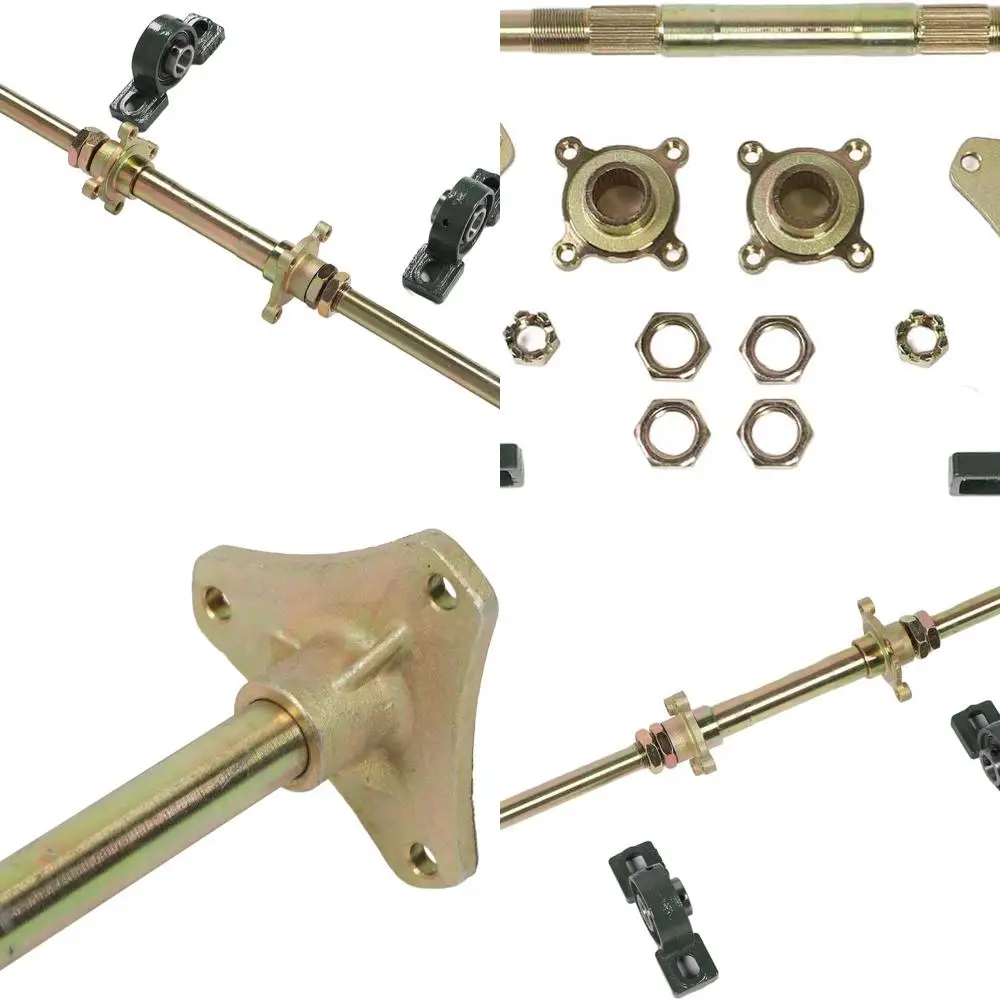 

Acouto 24-дюймовый сверхмощный комплект вала заднего моста, металлические ступицы, крепежные крепления, набор для квадроциклов, модернизация картинга своими руками