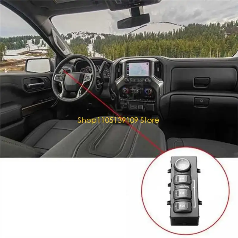 P5ED 5709327 Car Interior Transfer Case Switches for 1999-2002 Truck Applications Dashes Mounted Drive Mode Selector Button