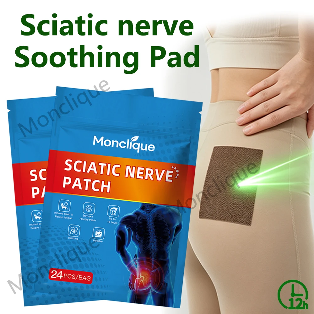 Image of Ischiasnerv-Pflaster Gesäßmassage-Aufkleber Akupunktur-Beruhigungspad Piriformis-Entspannungsförderung Förderung der Durchblutung Fitness Yoga