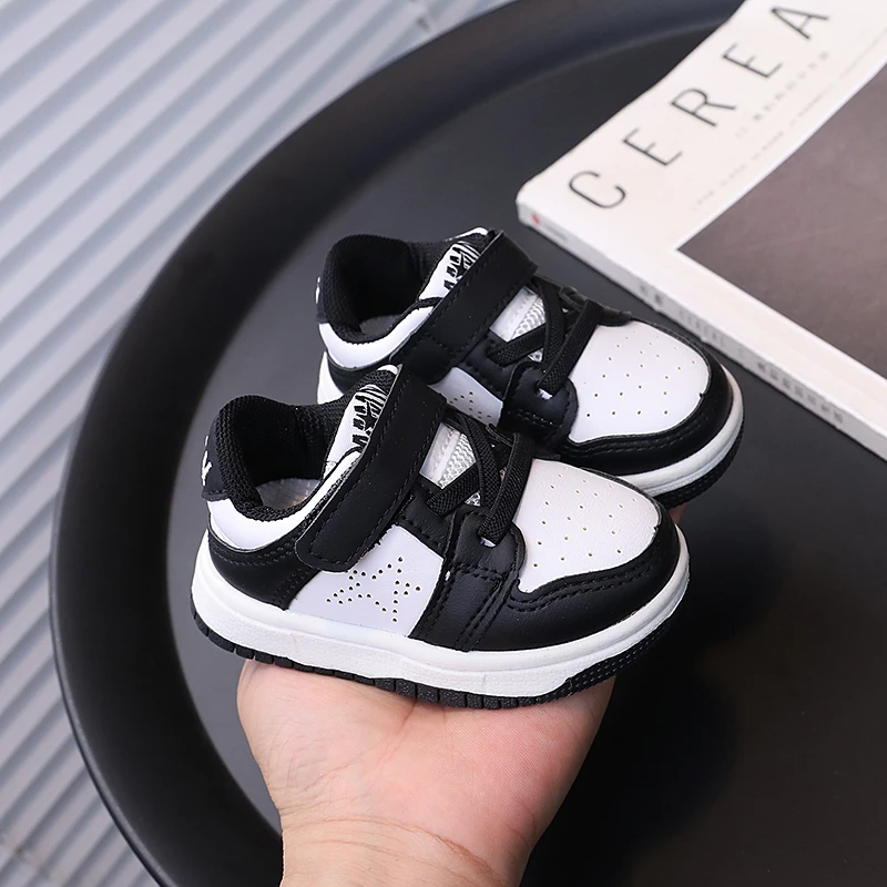 Baby shoes spring and autumn children\'s sports shoes boys and girls sneakers panda shoes kids Korean version baby sneakers l