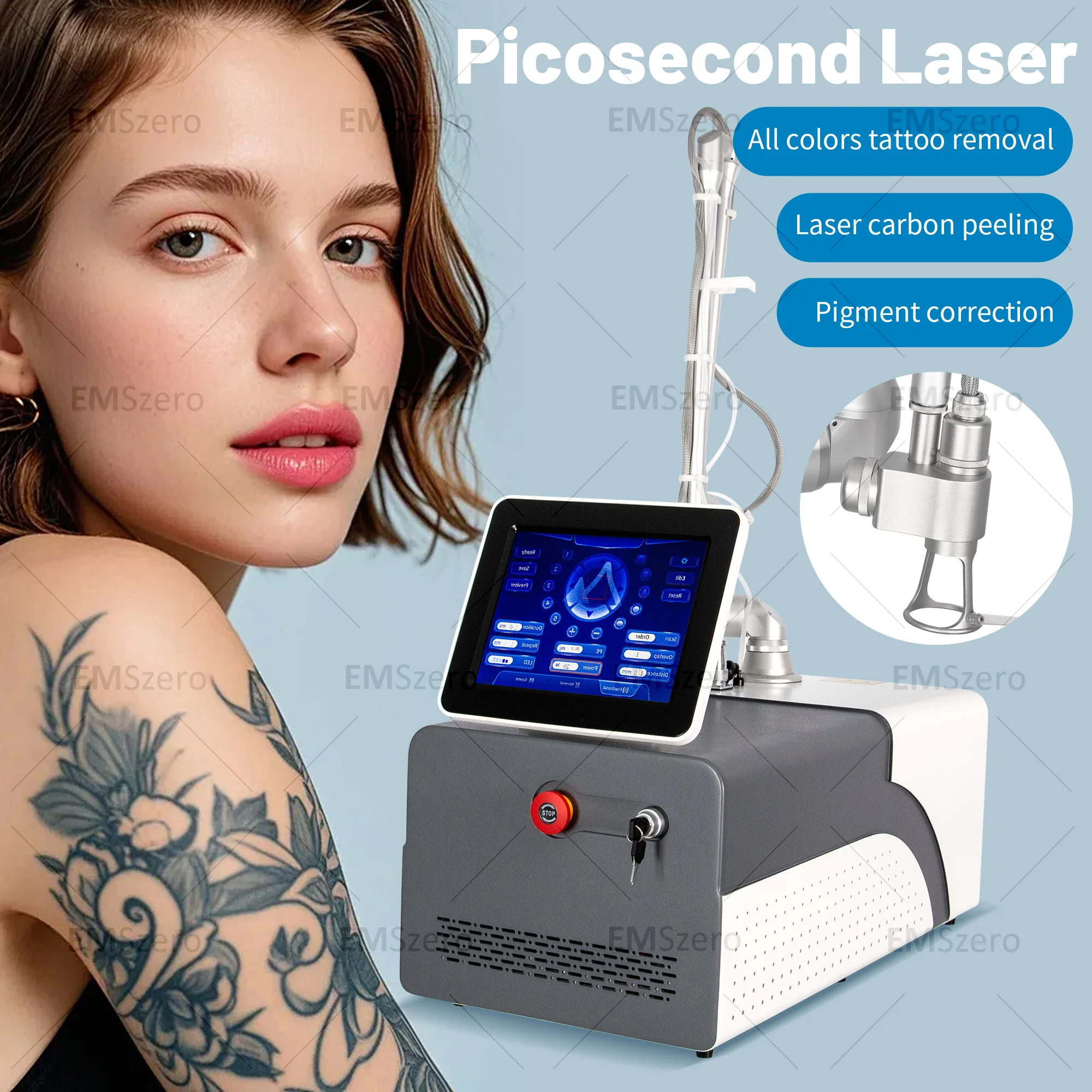 أحدث آلة إزالة الندبات بالليزر Co2 كسور لتجديد شباب الجلد ومزيل التجاعيد وإزالة الصباغ