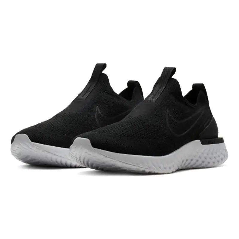 Nike Epic Phantom React Flyknit Black White Sneakers shoes BV0417-001 With Original Box