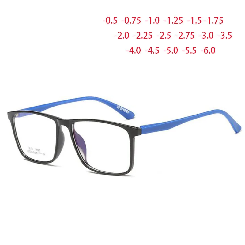 

Ultralight TR90 Myopia Glasses Women Men Anti Blue Square Shortsight Eyewear Prescription Diopters -1.5 -2.0 -2.5 To -6.0