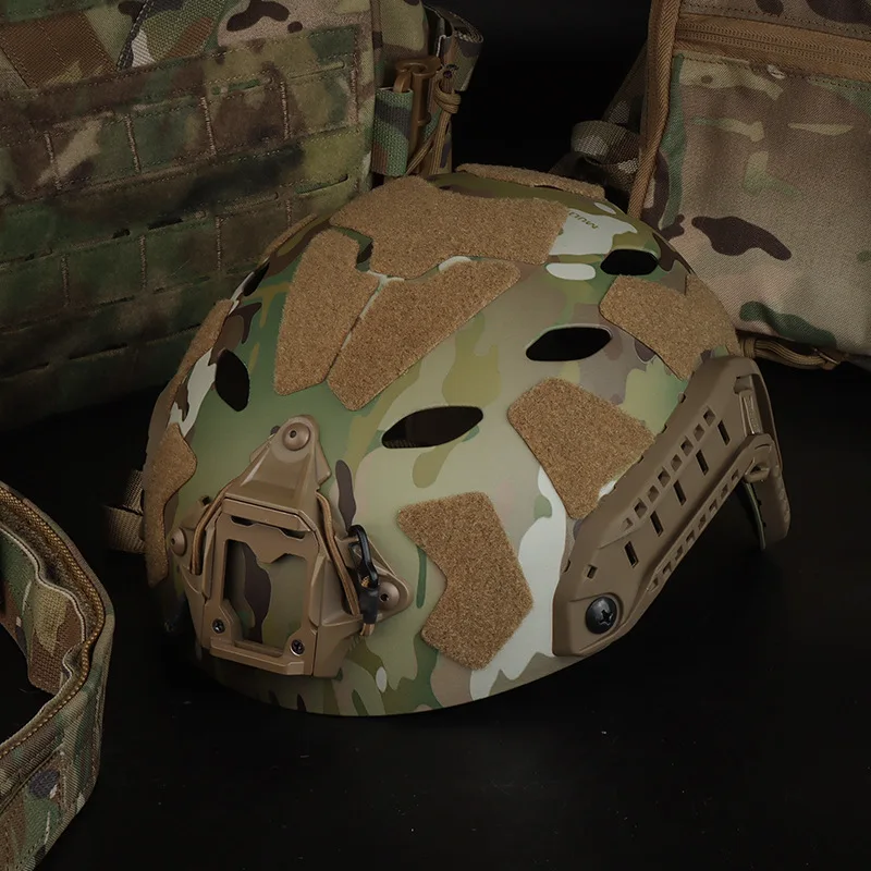 FAST OPS-CORE SF SUPER HIGH CUT (Simplified Version) Rhombus Camouflage High-cut Ligtweight Tactical Helmet