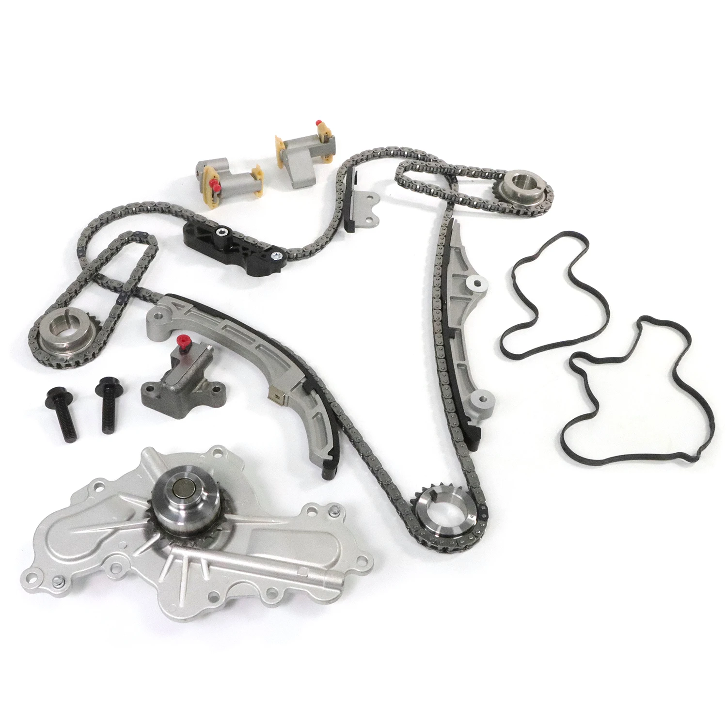 1set Timing Chain Kit Water Pump AT4Z-6306-A 7T4Z-6256-A For 07-10 Ford Mercury 3.5L Lincoln Mazda 3.7L DOHC AT4Z6306A 7T4Z6256A