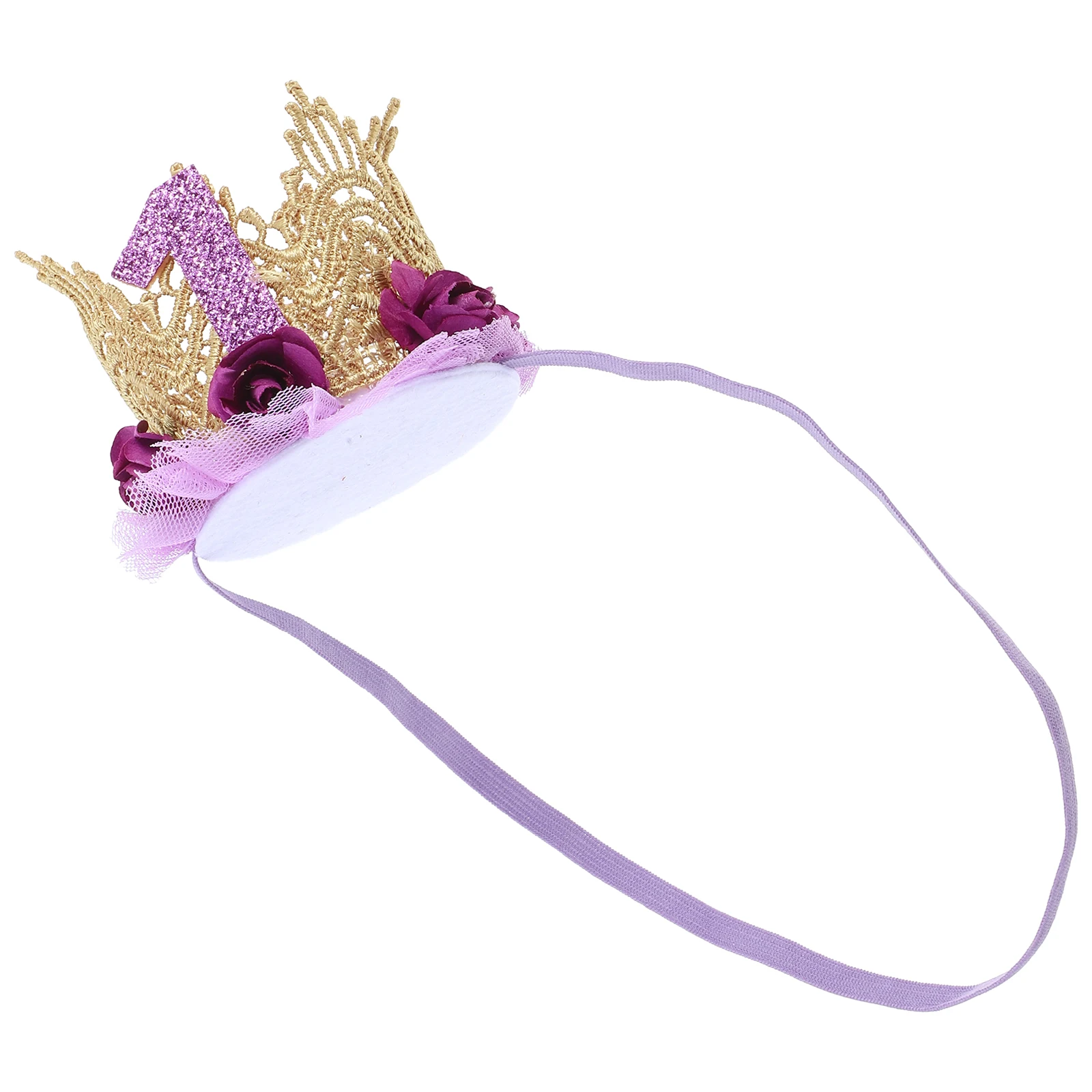 

Elegant Lace Hair Accessories for Girls Kids Headdress Baby First Birthday Party Girls Hair Accessories Tiara Headband