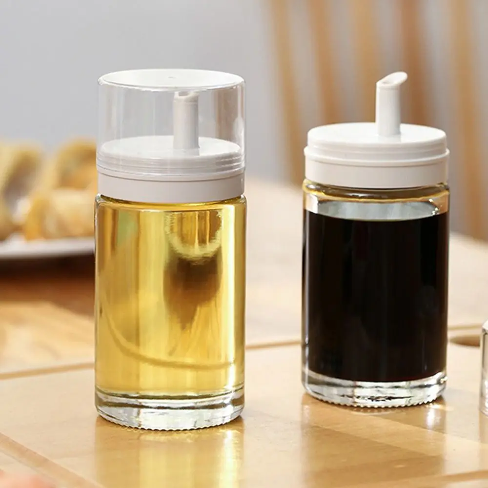 1 pz vetro 3.38oz Dispenser di aceto di olio bottiglia versare beccuccio contenitore per condimenti cucina piccolo Set di bottiglie di olio a tenuta stagna