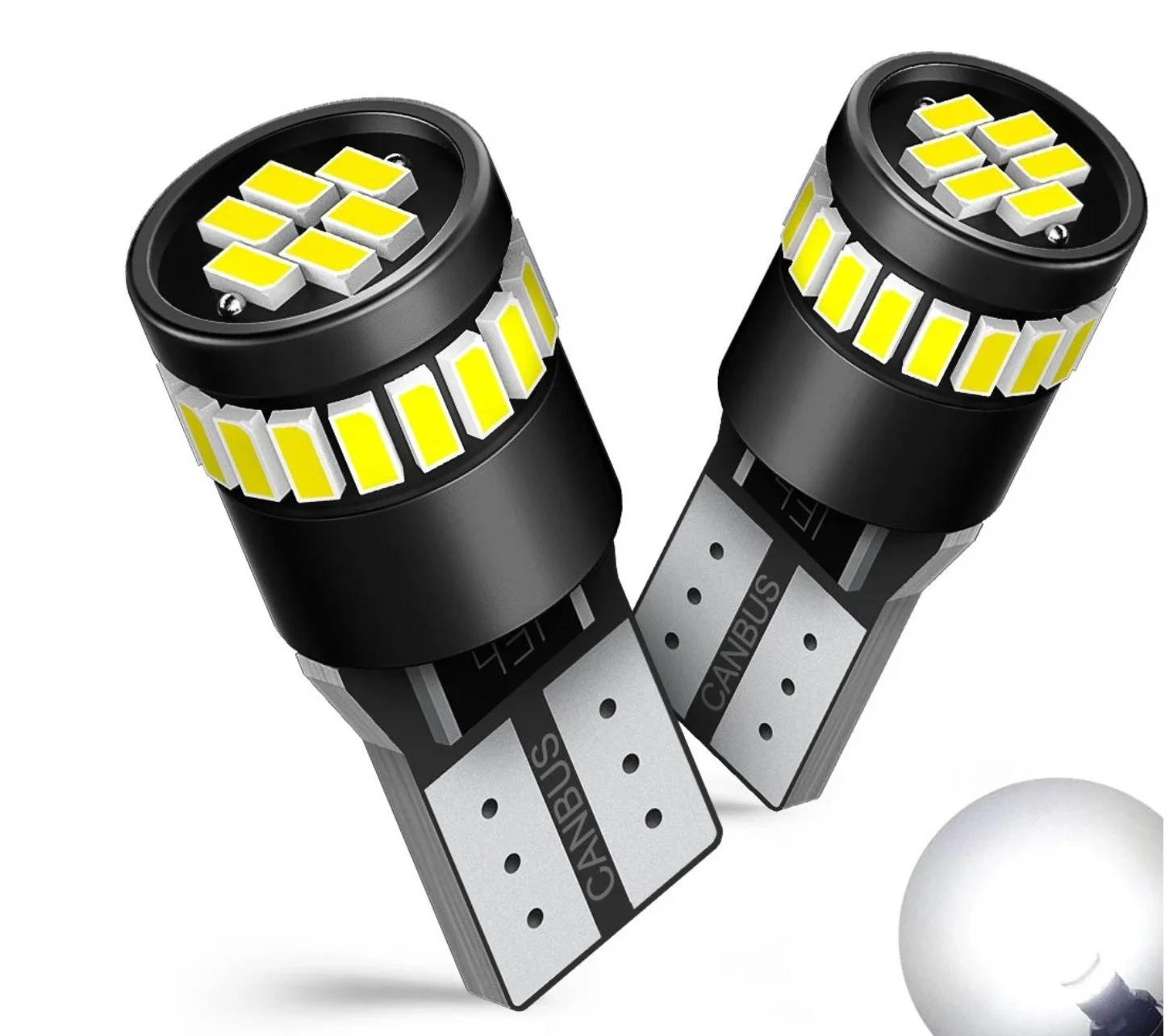 

2X T10 Canbus License LED Side Marker Dome Map Light Bulbs 194 168 2825 24SMD