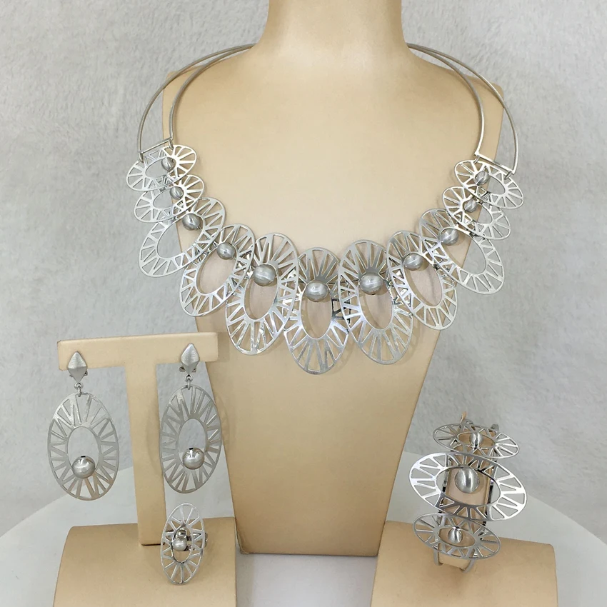 Unique Bold Jewelry Brazilian Jewelry Sets Fine Jewelry for Women Birthday Gift Wedding Bridal FHK12866