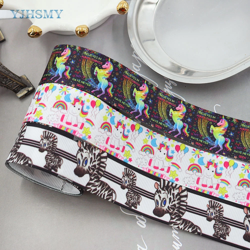 Unicorn Printing Grosgrain Ribbon 1\