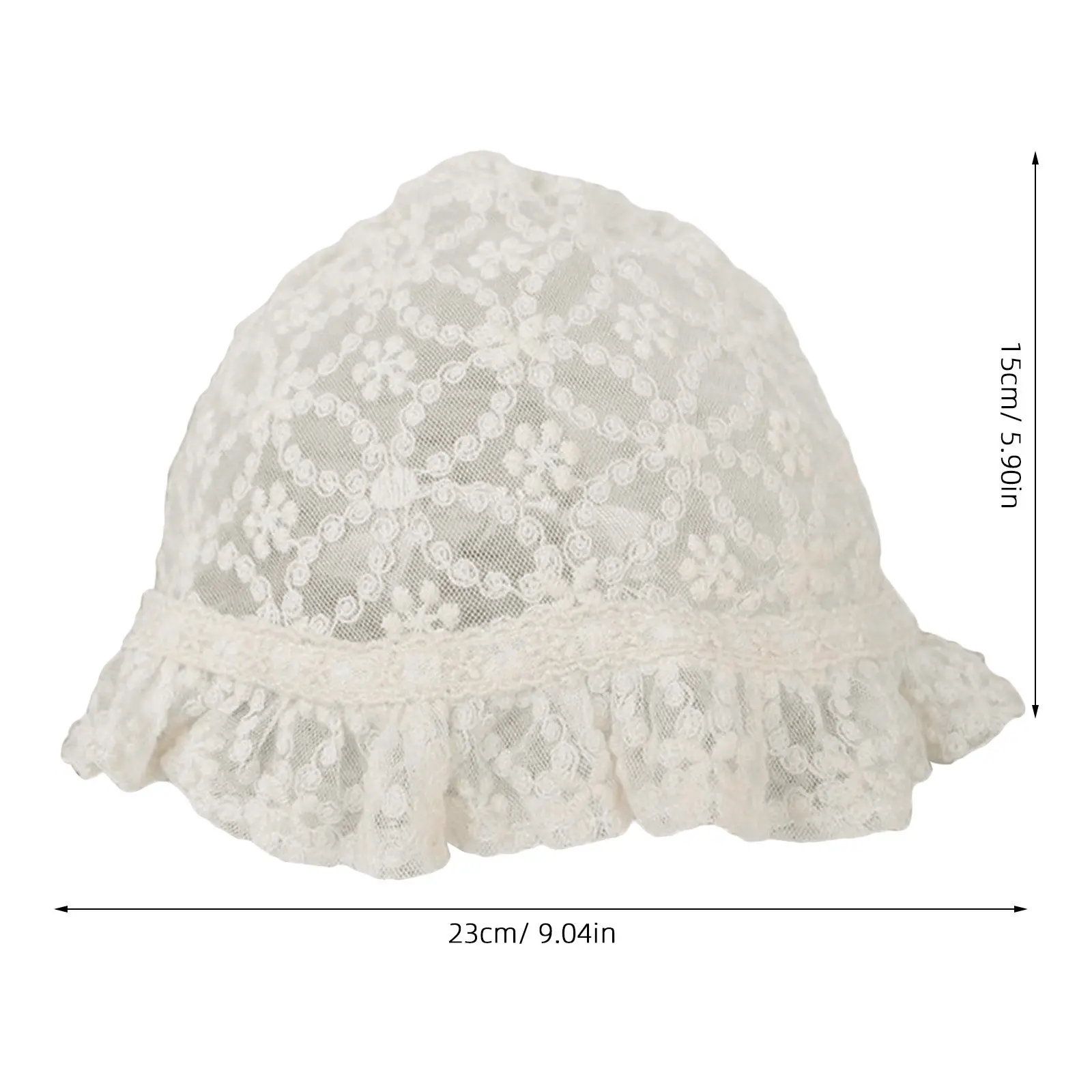 

1pc Baby Lace Sun Protection Cool Hat Hollow Out Design Breathable Summer Sun Hat For Toddler Girls Lightweight Comfortable