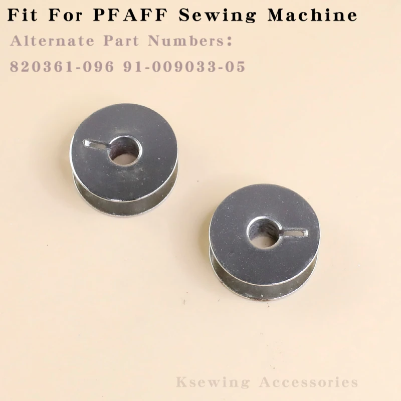 10PCS 9033 Metal Bobbin For PFAFF 138 438 463 483 Sewing Machine ZSK Embroidery Golden Wheel 8810 9920 Accessories 91-009033-05