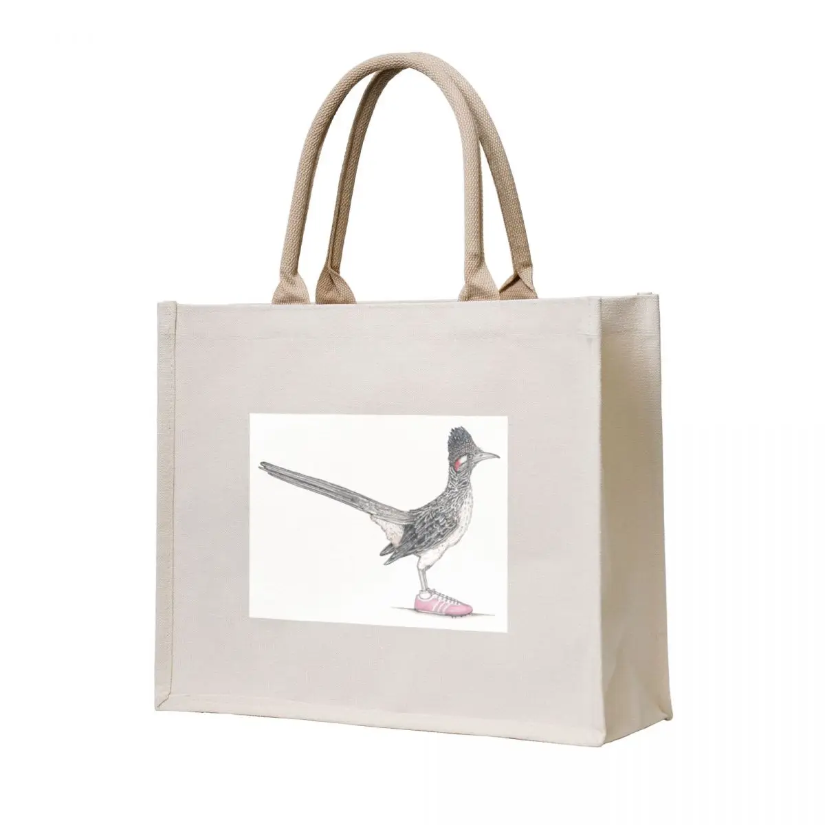 

Roadrunner in Running Shoes Tote Bag Fabric bag Canvas shoulder bag tote women
