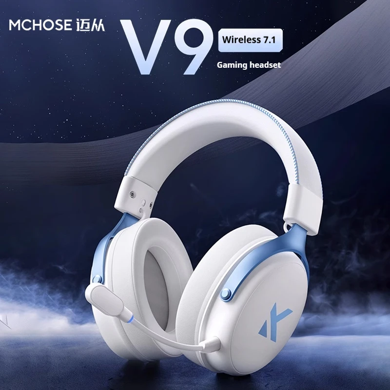 

MCHOSE V9 Pro Music Gaming Headphones 3-mode Wireless Noise Reduction Mic Customized Head-mounted Music Earphones Pc Accessories