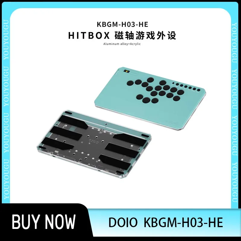 

DOIO KBGM-H03-HE HITBOX Магнитный переключатель Регулируемый триггер Игровая клавиатура из алюминиевого сплава Street Fighter 6 для PS5 Switch Steam