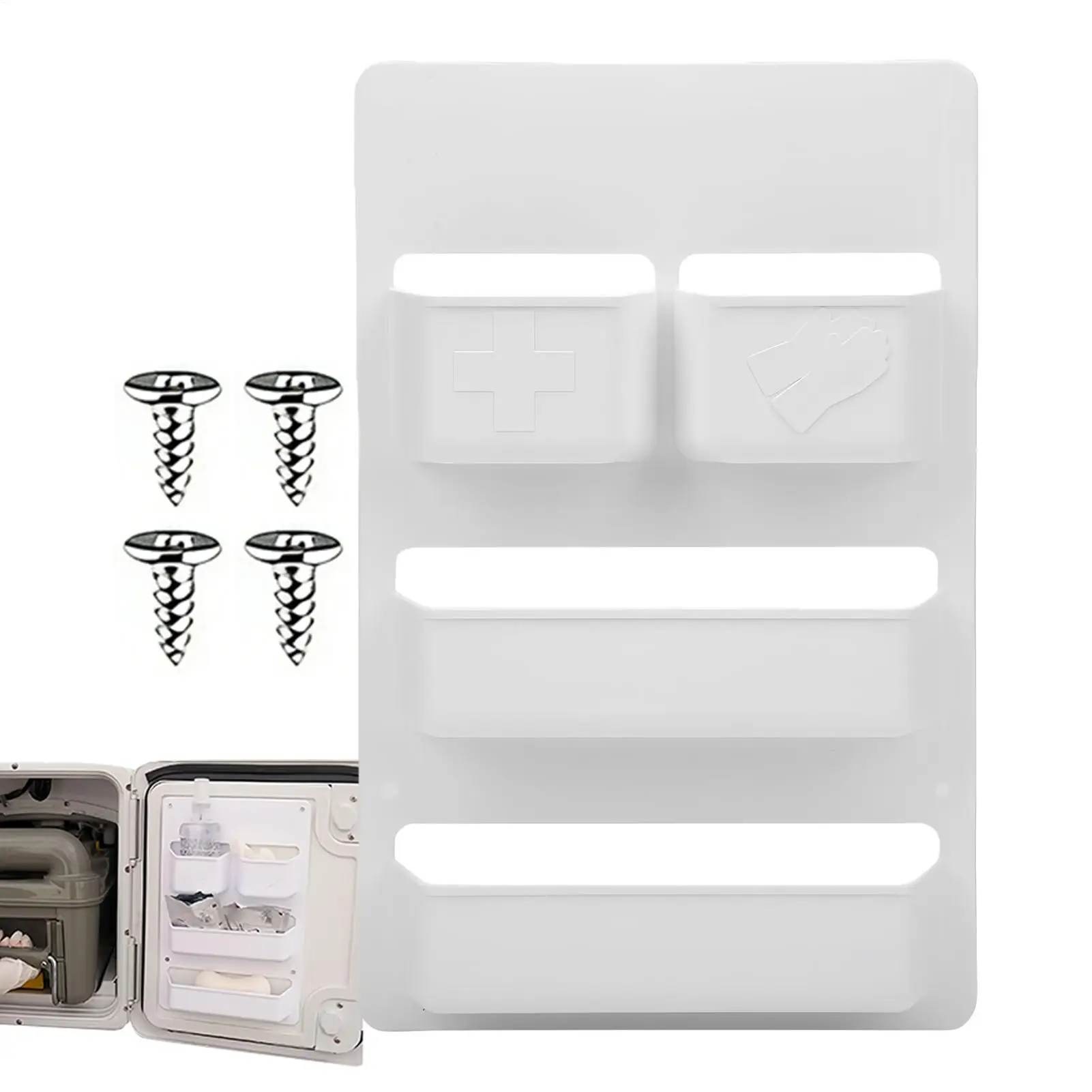 RV Door Organizer Wall-Mounted Motorhome Storage Motorhome Toilet Door Organizer For Road Trips Outdoor Enthusiasts Travel