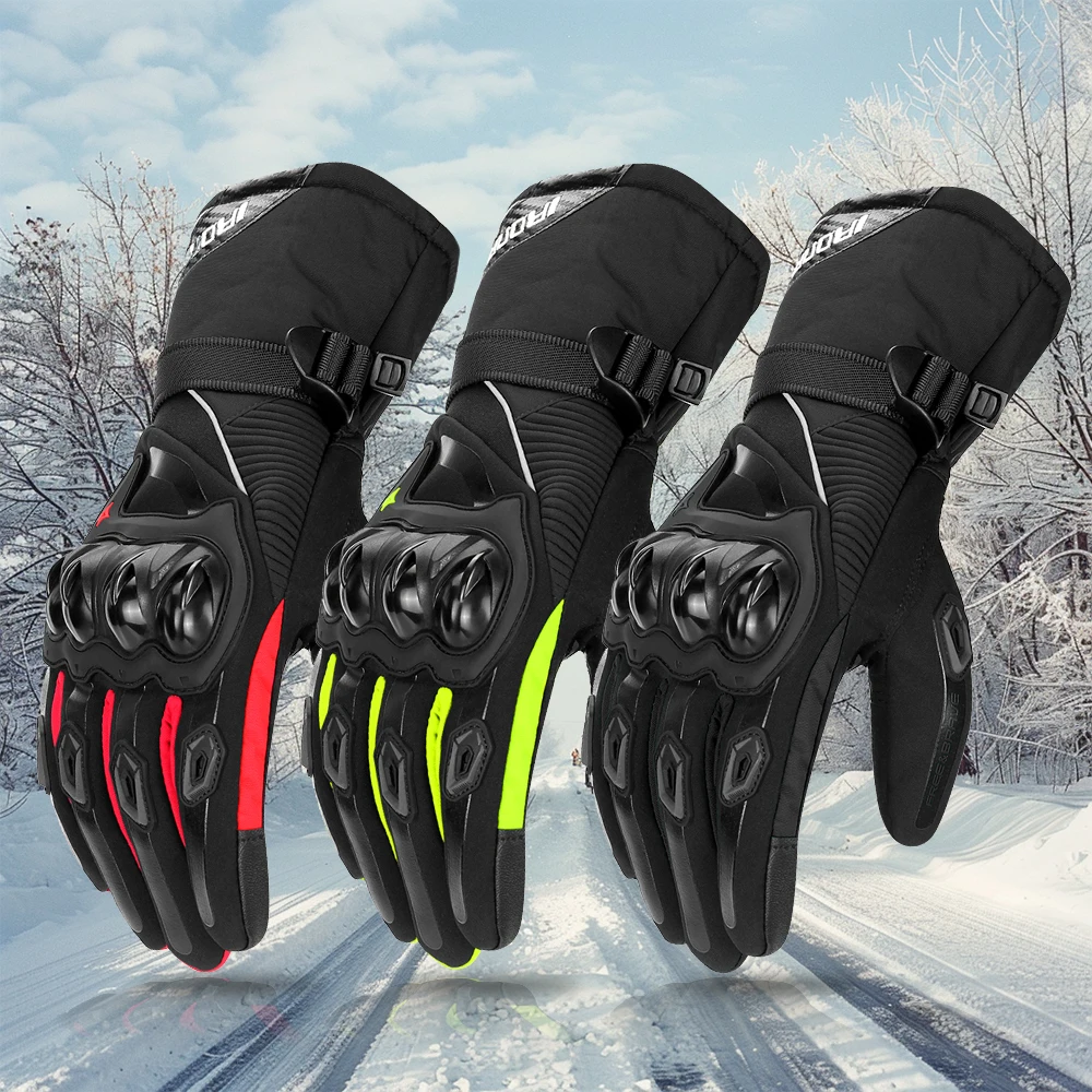 Motorcycle Gloves Waterproof Moto Cycling Touch Screen Gloves Warm Windproof Motocross Anti-drop Accessorie Equipment Multicolor