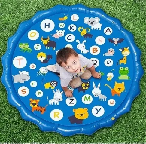 100/170 Cm Kinderen Sprinkler Speelkussen Mat Outdoor Gazon Strand Brief Ballon Waternevel Water Spel strand Mat Kussen