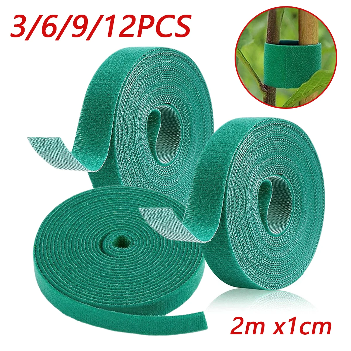 3/6/9/12 Roll Nylon Plant Ties Garden Plant Bandages Cable Ties Tomato Vine Rings Bamboo Rattan Wrap Bundling Garden Accessories