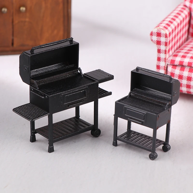 1/20 1/25 Puppenhaus Simulation BBQ Grill Modell Puppenhaus Mini Küche Dekor Zubehör Puppen Haus Outdoor Szene Ornament