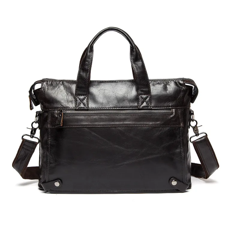 Retro leather men's shoulder bag office bag briefcase business handbag