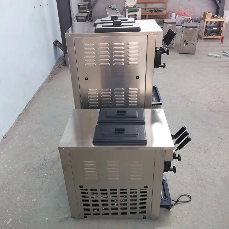 آلة الآيس كريم الأكثر شعبية ثلاث نكهات آلة صنع الآيس كريم الحلوى العمودية مع آلة بيع الآيس كريم لوحة LCD