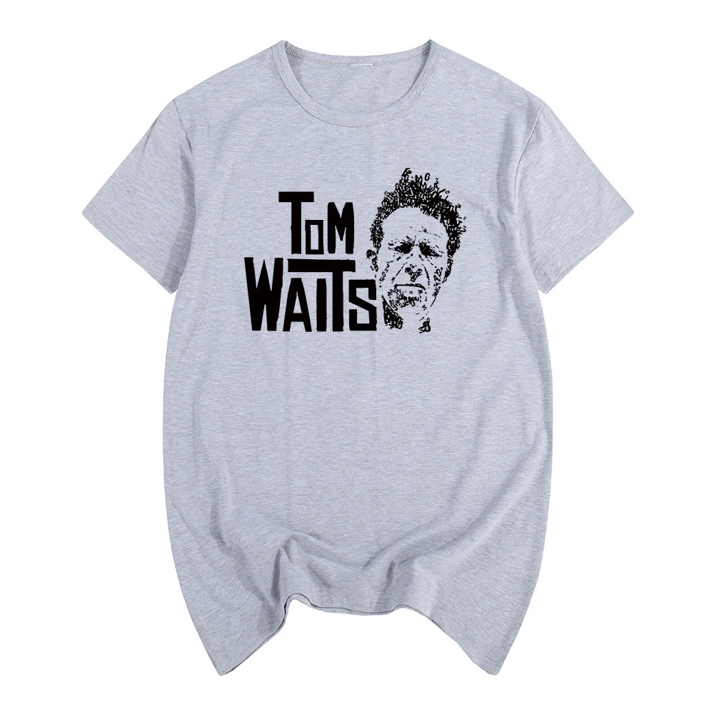 

Летняя хлопковая Футболка с принтом том tom waits Dance Bones для мужчин и женщин