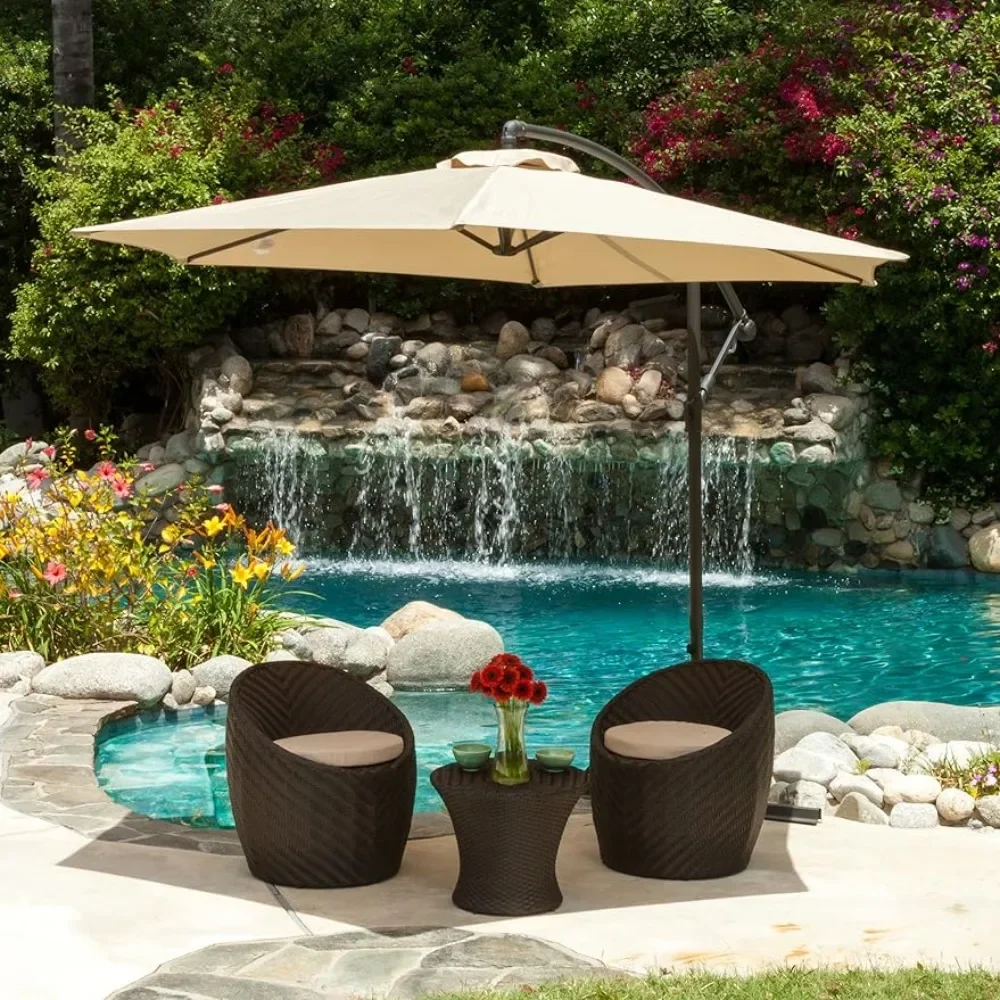 Acosta Outdoor Cantilever Patio Canopy Umbrella Freight Free Parasol Patio Umbrellas and Rules Furniture