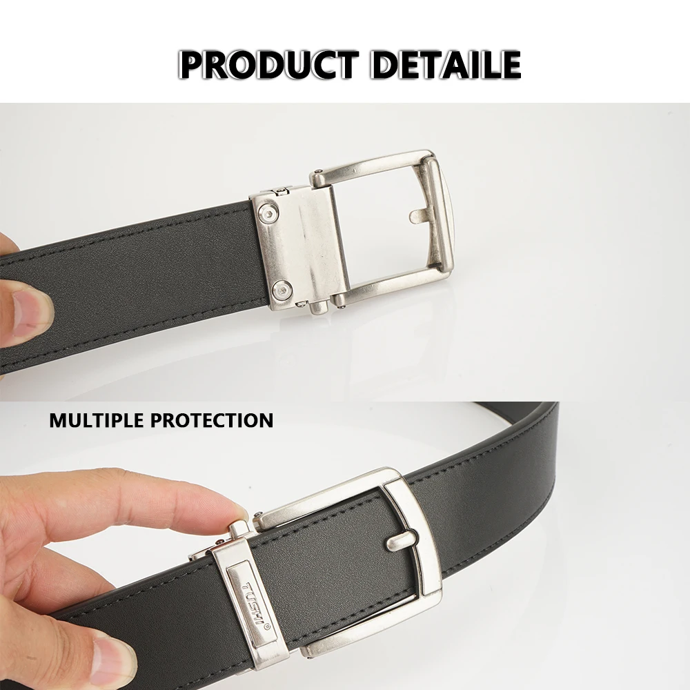 TUSHI Neue Mode Leder Gürtel Taktische Gürtel für Männer Metall Automatische Schnalle Gun Gürtel Militär Gürtel Outdoor Sport Gürtel Männlich – Detail 6