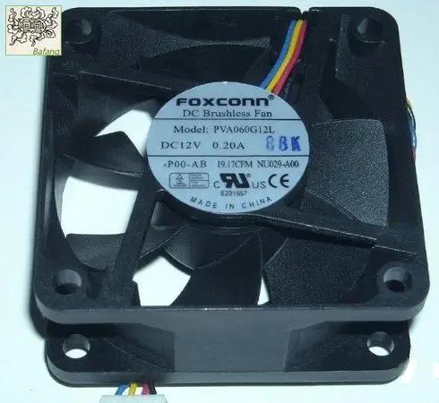 jinlingge For FOXCONN PVA060G12L 6025 6CM 4PIN cooling fan