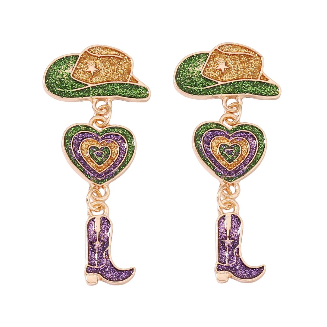 أحذية نسائية على الموضة وقبعات أقراط متدلية ، السنة الجديدة ، 2024