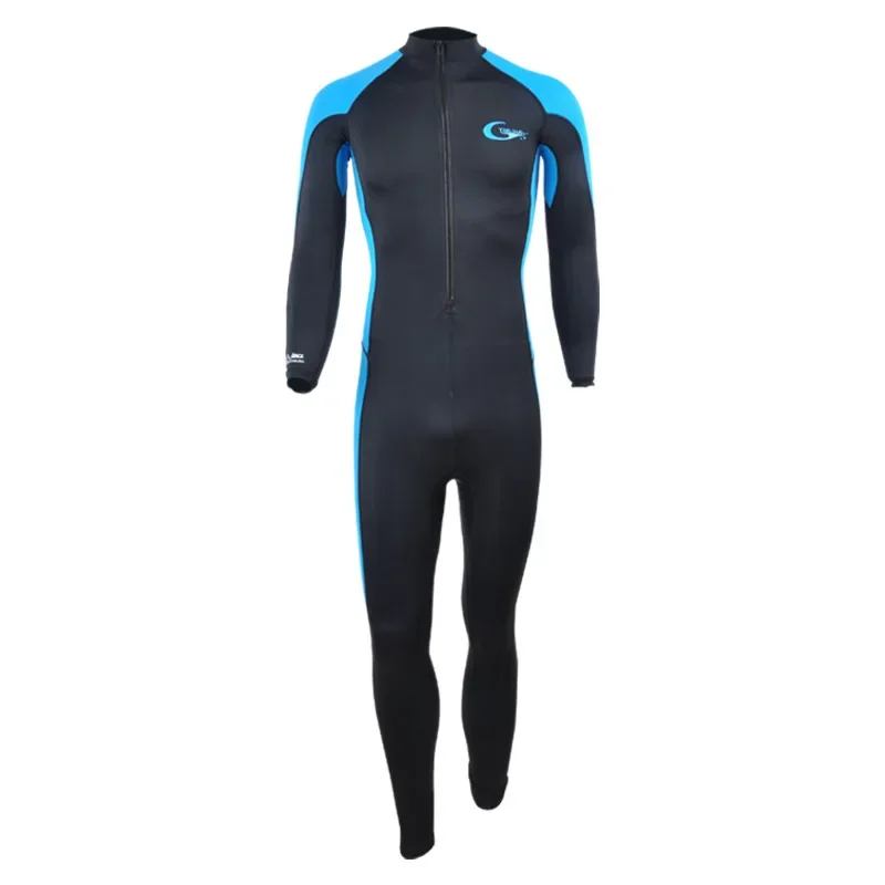 flexible-men's-and-women's-wetsuits-one-piece-breathable-sunscreen-jellyfish-clothes-zipper-swimming-diving-supplies-uv-protecti