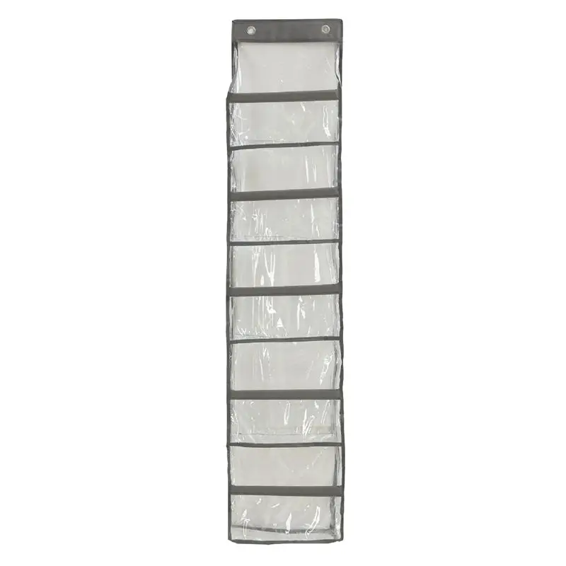 

SEWS-1 PCS 5-Shelf Over The Door Hanging Pantry Organizer Transparent Pvc Behind The Door Storage Organizer Capacity