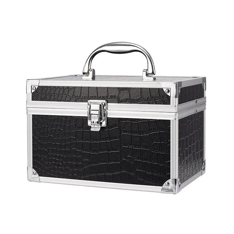 2024 Brand Makeup Box Artist Professional Alligator Cosmetic Cases Make Up Bag Tattoo Nail Multilayer Toolbox Storage Organizer