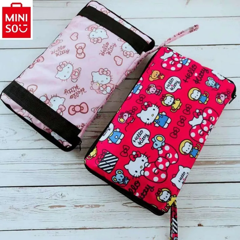 Miniso Disney faltbare Reisetasche Damen niedlichen Cartoon Winnie Voll druck große Kapazität Gepäck aufbewahrung leichte Handtasche