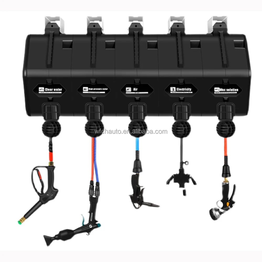 Car Wash Shop Equipment Electric Suspension Air Drum High-Pressure Water Foam Roll Pipe Automatic