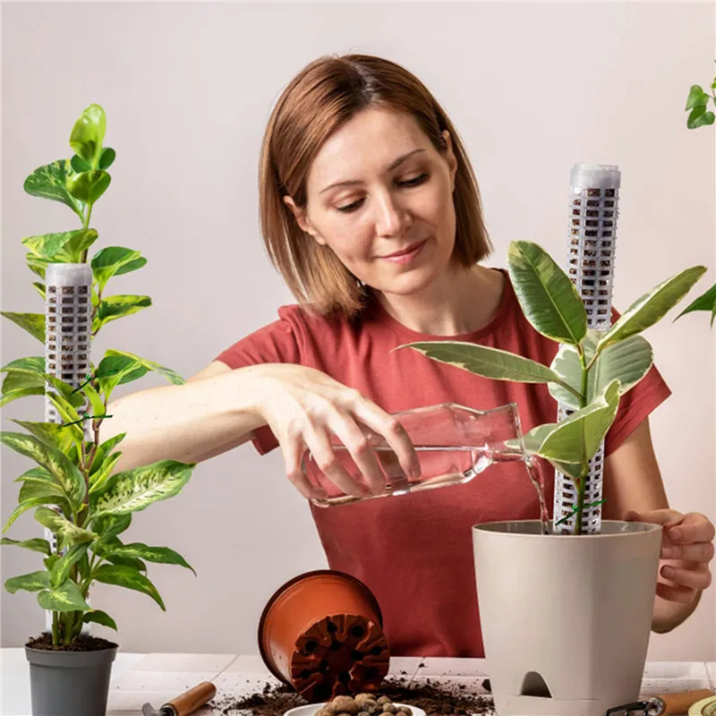 Plant Climbing Frame Plant Trellis Supporting Stick Plastic Moss Pole Indoor Plant Pot stand Green Dill Vine Garden Accessories