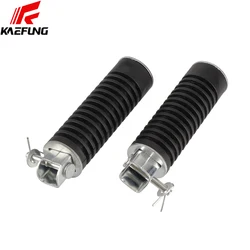 Black Motorcycle Rear Footrest Foot Peg Footpeg Rubber Pedal for Honda CG125 CG 125 Cafe Racer Vintage Rat Bike