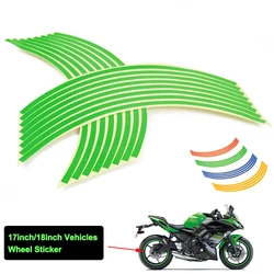 Motorcycle Wheel Sticker Reflective Rim Stripe Tape Bike Stickers FOR KAWASAKI NINJA 650 Z650 Z750 Z800 Z900 Z900RS zr14 zr7